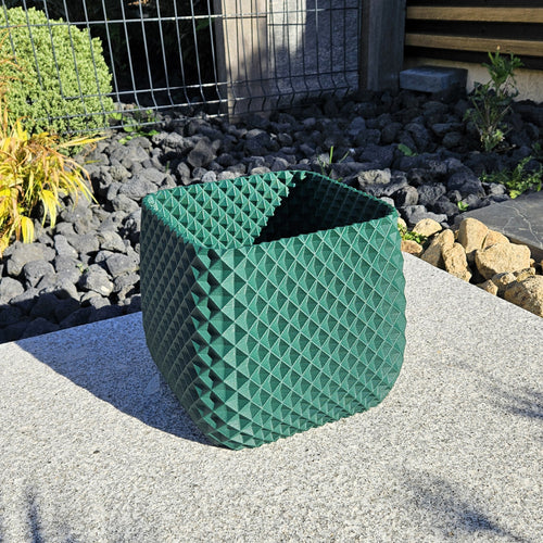 Jardinière carrée Ananas